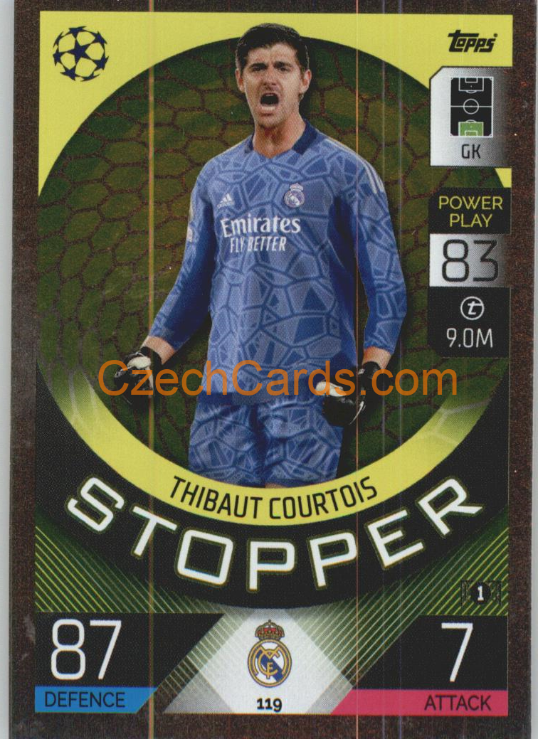 Thibaut Courtois Topps Match Attax 2022/23 Stopper #119
