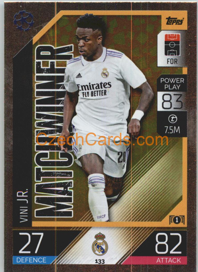Vini Jr. Topps Match Attax 2022/23 Matchwinner #133