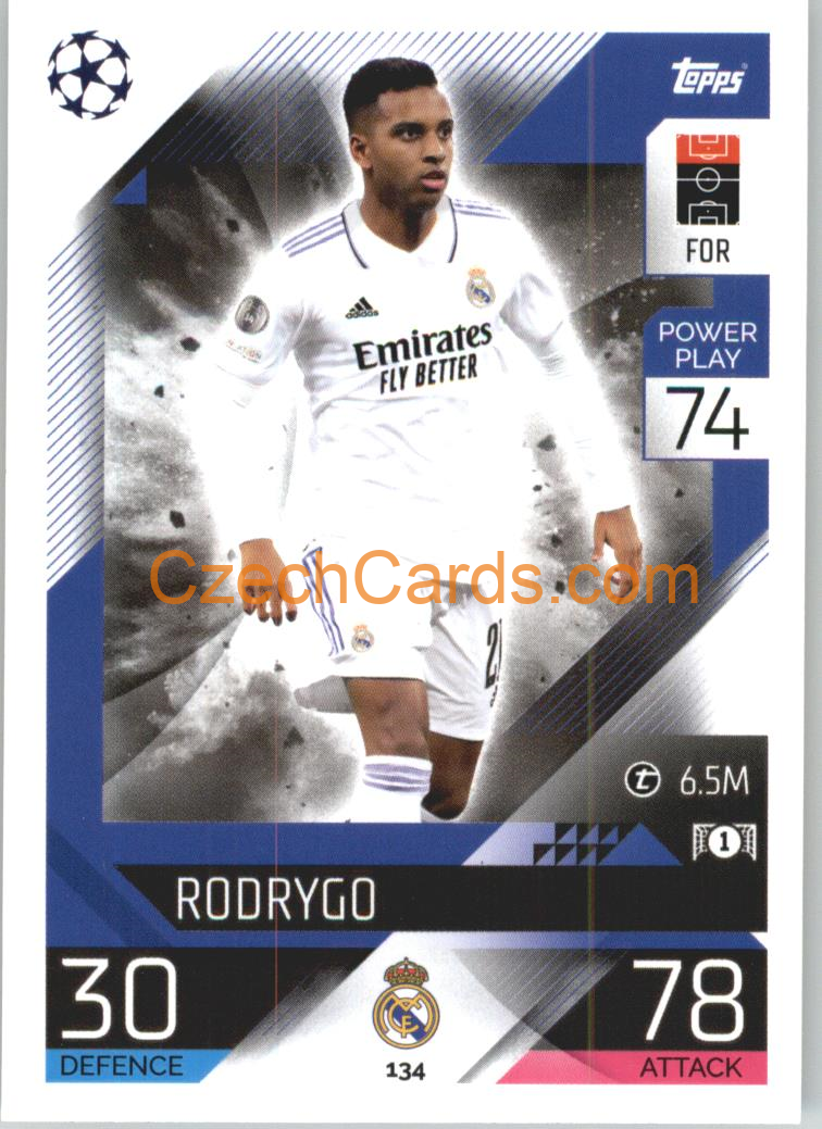 Rodrygo Topps Match Attax 2022/23 #134