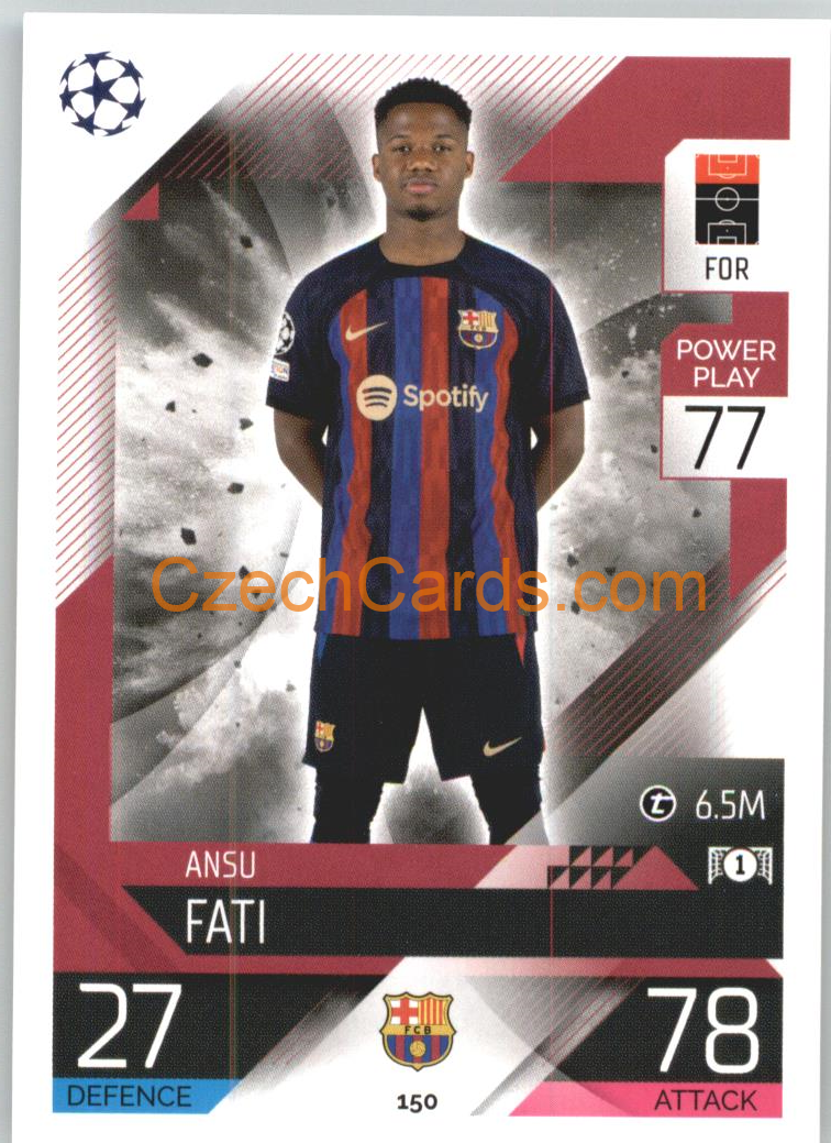 Ansu Fati Topps Match Attax 2022/23 Styler #150