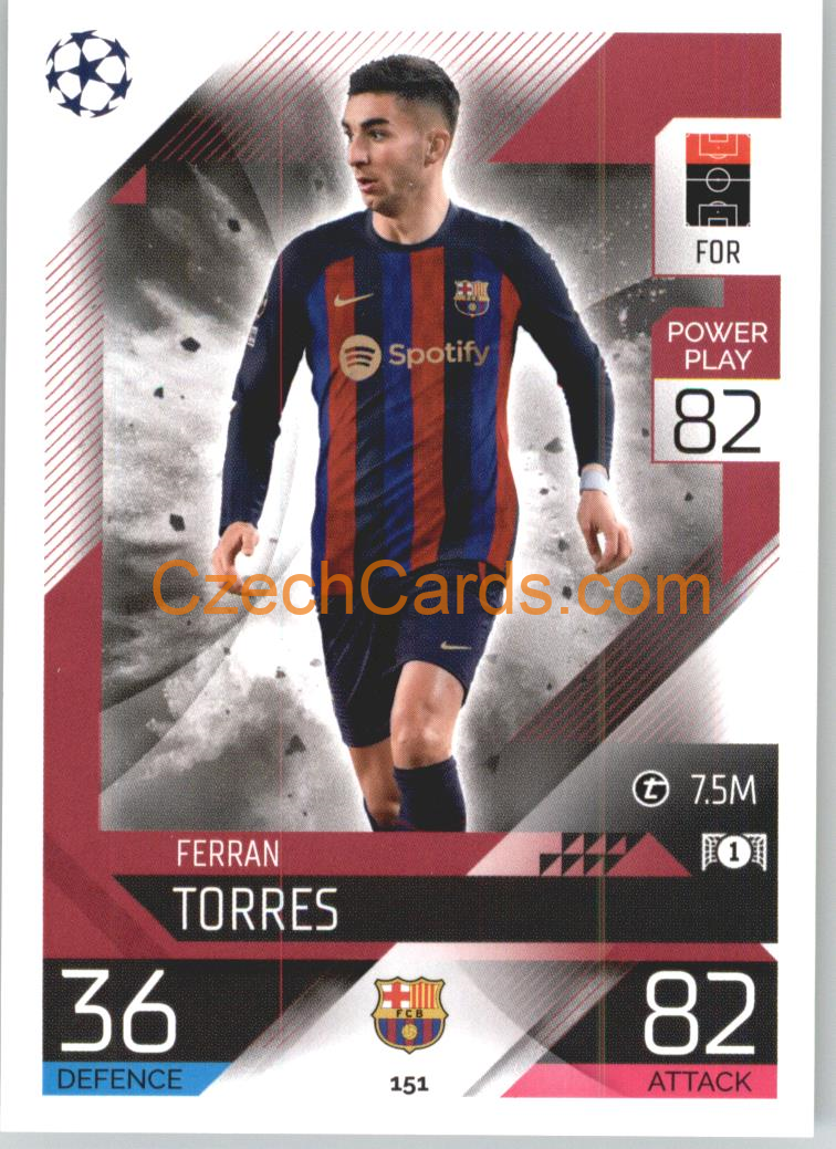 Ferran Torres Topps Match Attax 2022/23 #151
