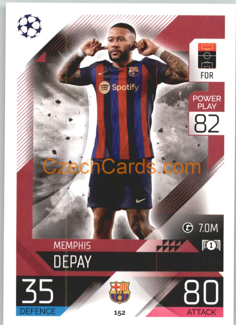 Memphis Depay Topps Match Attax 2022/23 #152