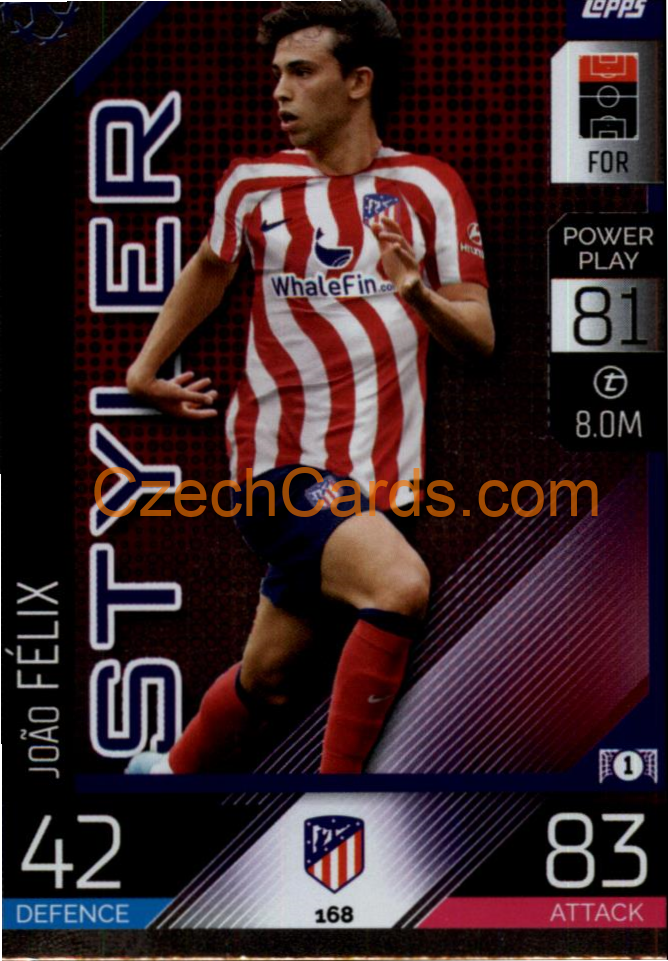 João Félix Topps Match Attax 2022/23 Styler #168