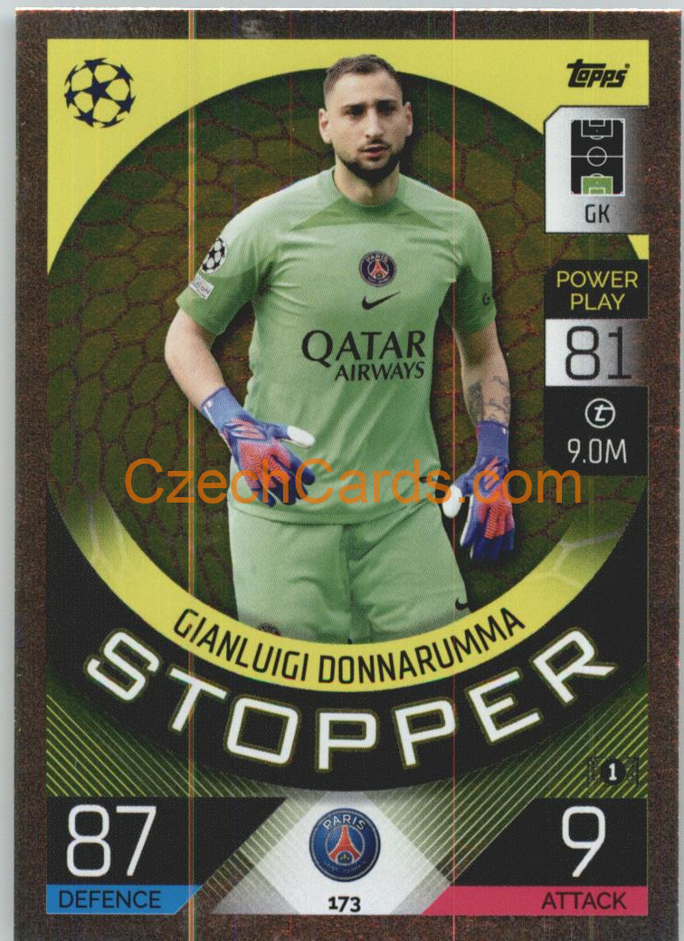 Gianluigi Donnarumma Topps Match Attax 2022/23 Stopper #173