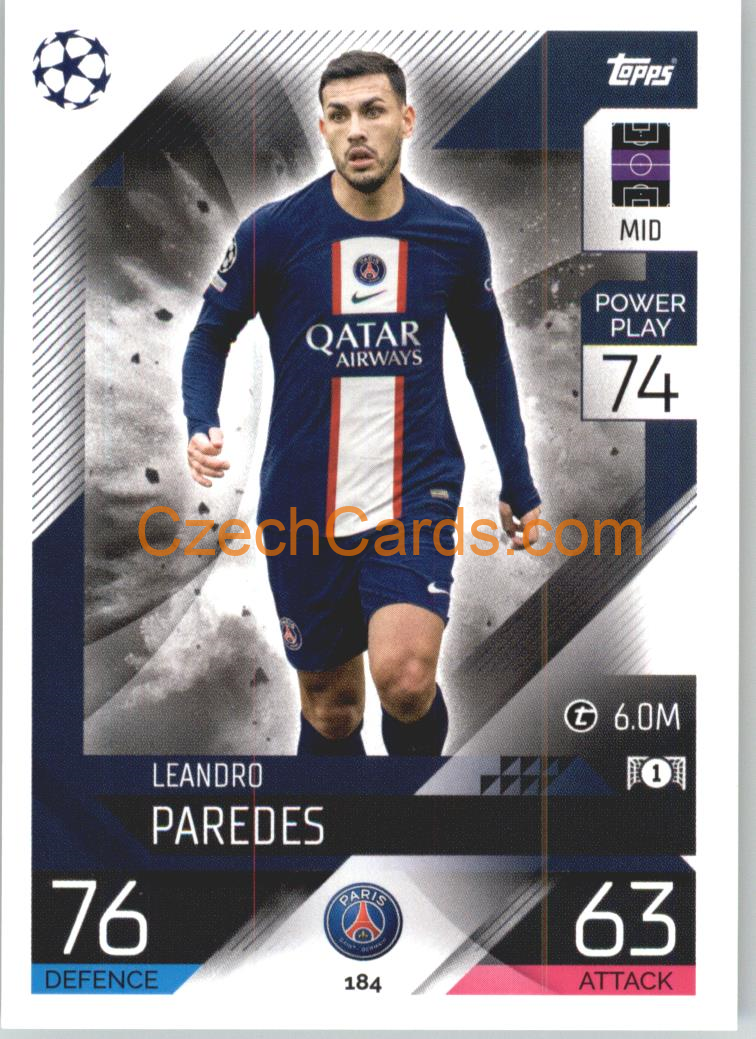 Leandro Paredes Topps Match Attax 2022/23 #184
