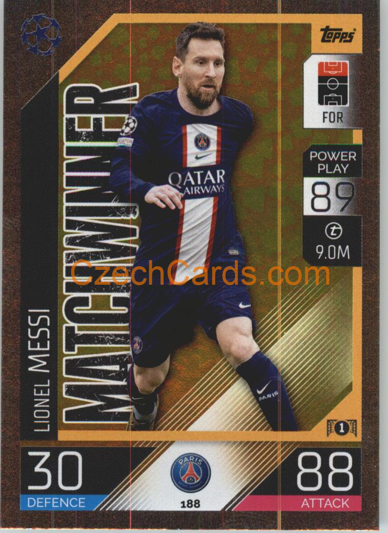 Lionel Messi Topps Match Attax 2022/23 Matchwinner #188