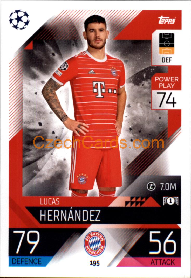Lucas Hernández Topps Match Attax 2022/23 #195