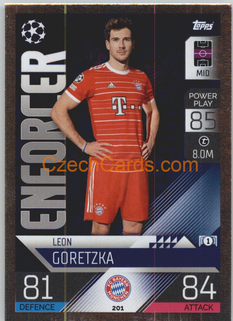 Leon Goretzka Topps Match Attax 2022/23 Enforcer #201