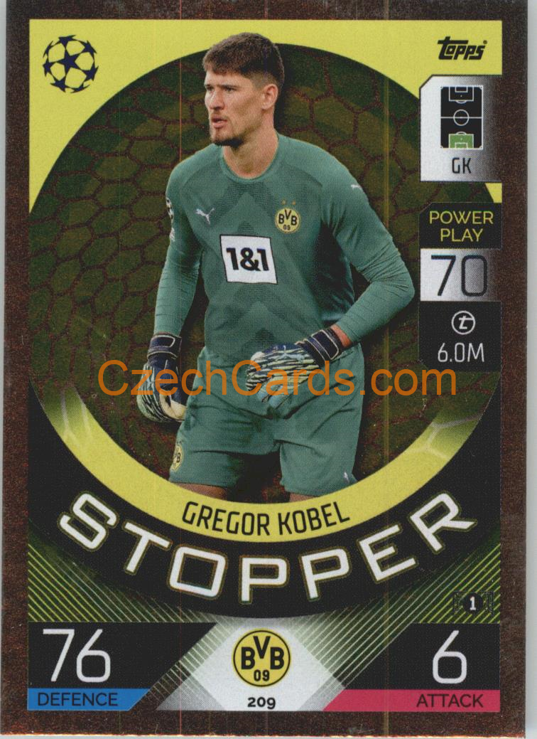 Gregor Kobel Topps Match Attax 2022/23 Stopper #209