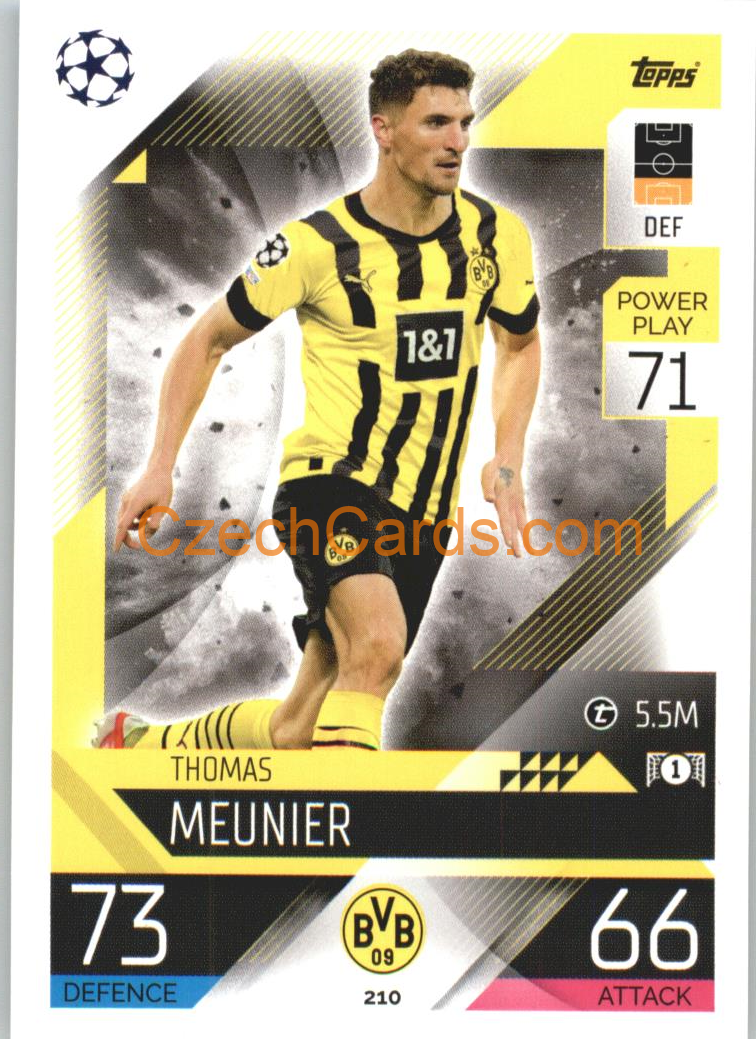 Thomas Meunier Topps Match Attax 2022/23 #210