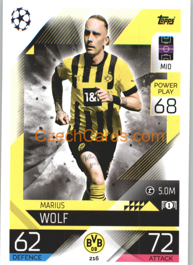 Marius Wolf Topps Match Attax 2022/23 #216