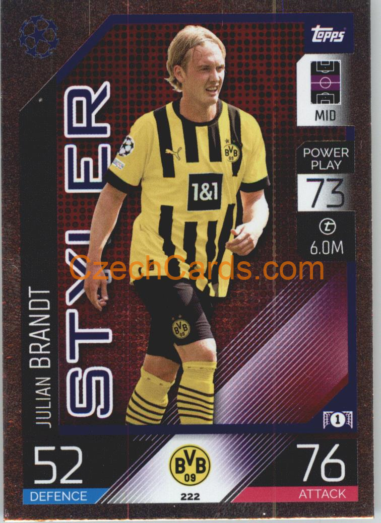 Julian Brandt Topps Match Attax 2022/23 Styler #222