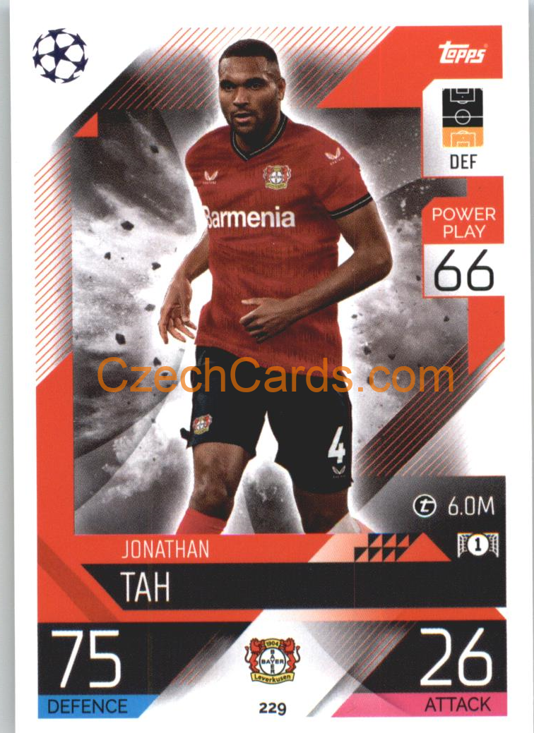 Jonathan Tah Topps Match Attax 2022/23 #229