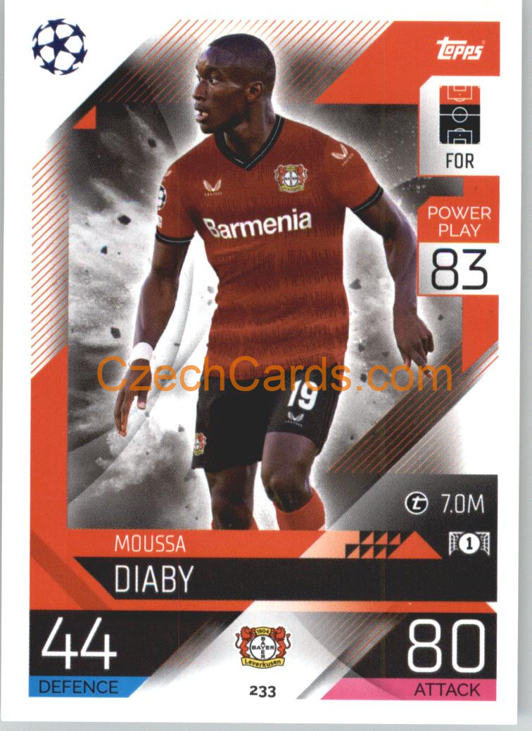Moussa Diaby Topps Match Attax 2022/23 #233