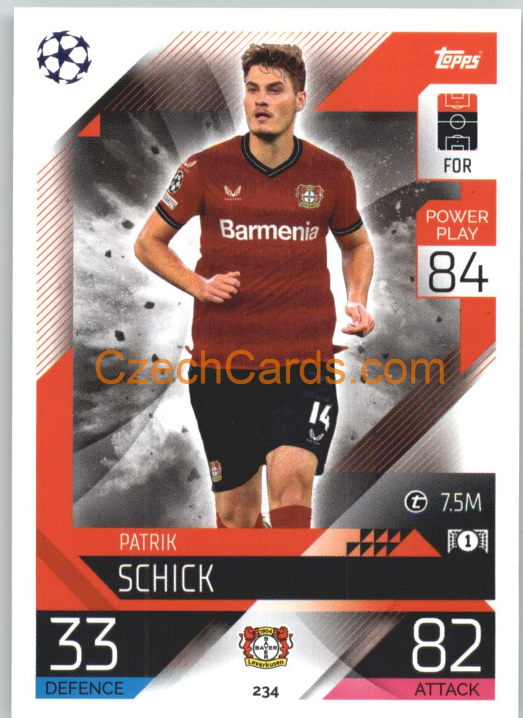 Patrik Schick Topps Match Attax 2022/23 #234