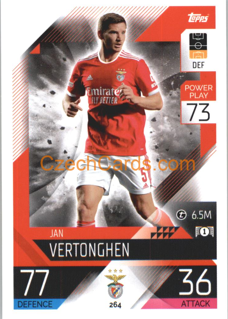 Jan Vertonghen Topps Match Attax 2022/23 #264