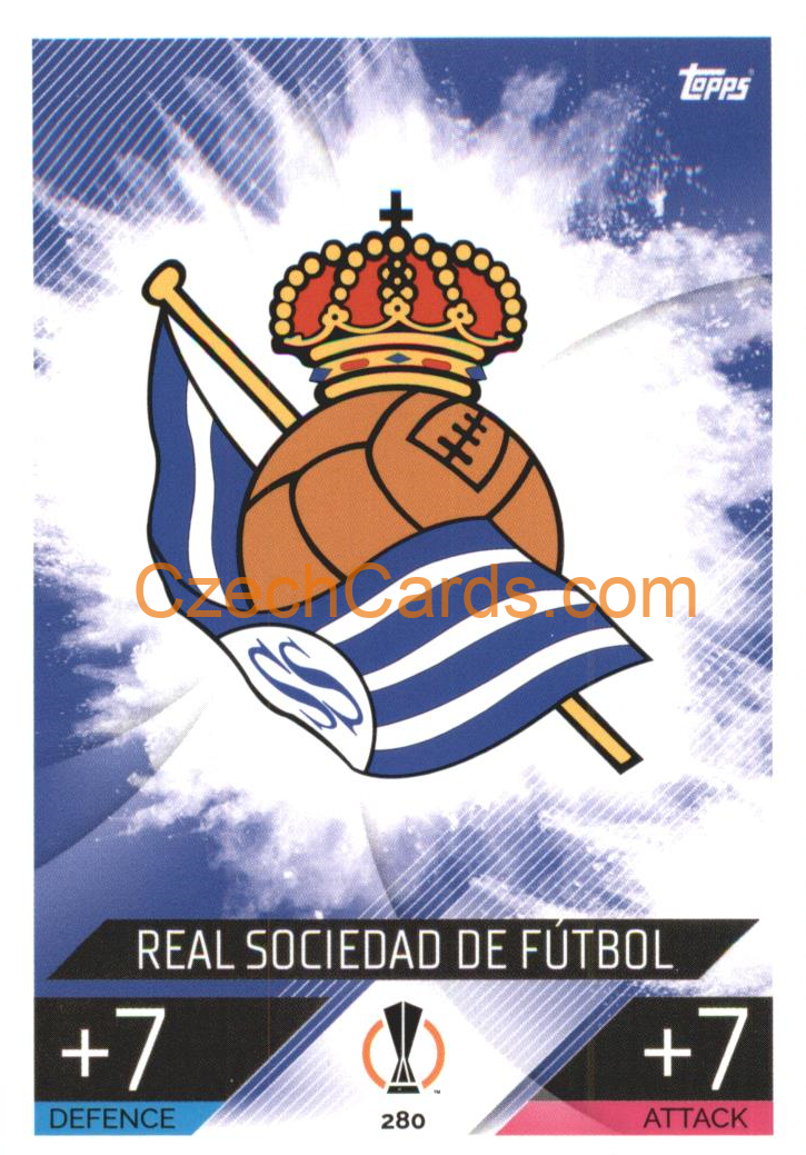 Real Sociedad Team BadgeTopps Match Attax 2022/23 #280