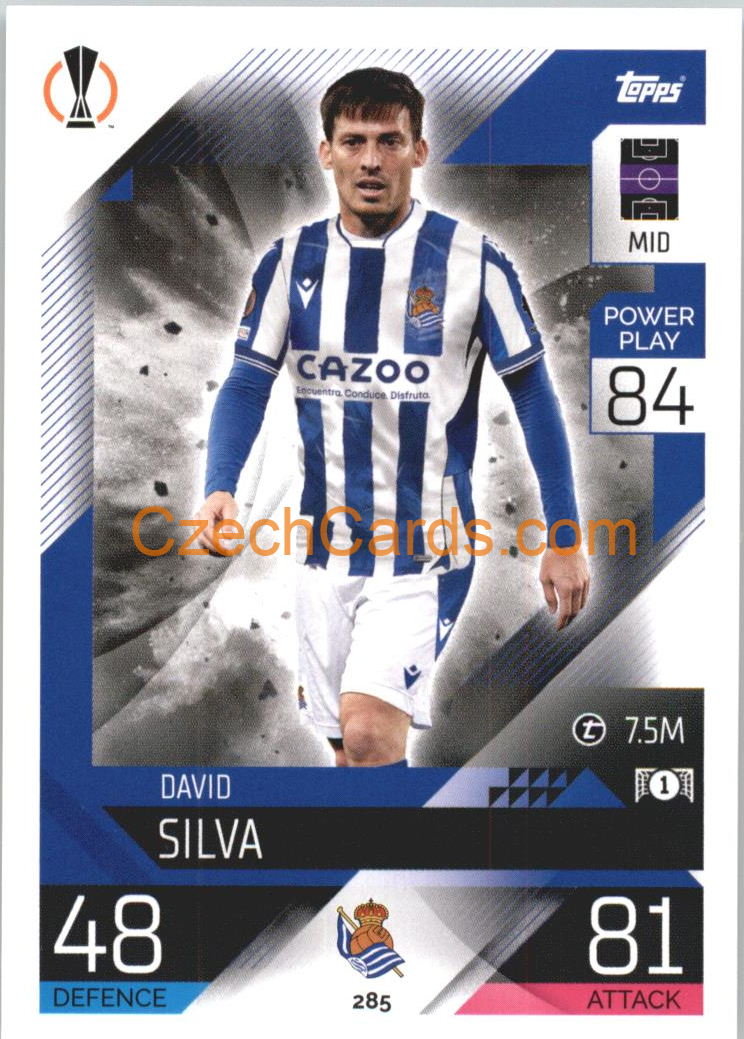 David Silva Topps Match Attax 2022/23 #285