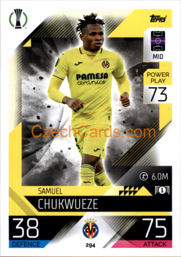 Samuel Chukwueze Topps Match Attax 2022/23 #294