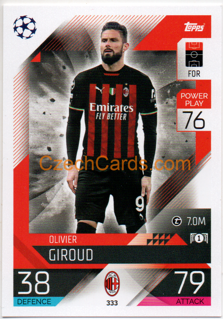 Olivier Giroud Topps Match Attax 2022/23 #333