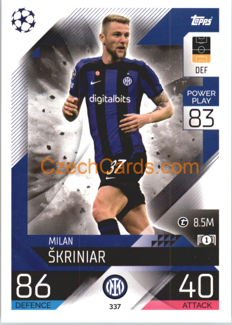 Milan Skriniar Topps Match Attax 2022/23 #337
