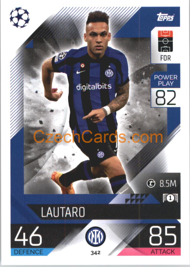 Lautaro Martinez Topps Match Attax 2022/23 #342