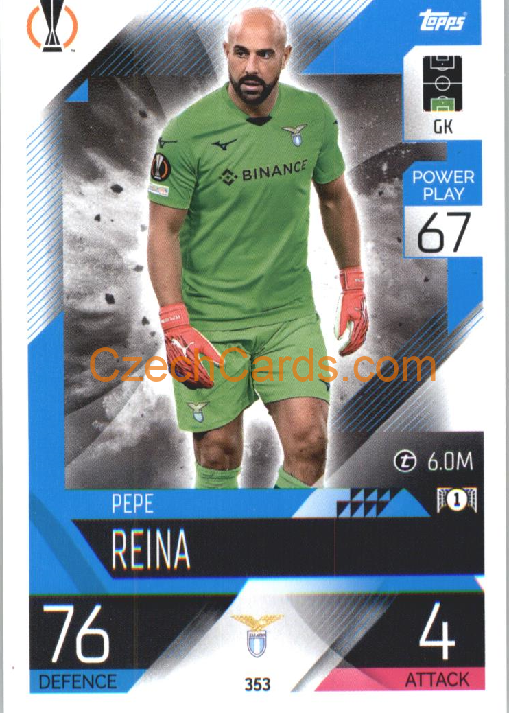 Pepe Reina Topps Match Attax 2022/23 #353
