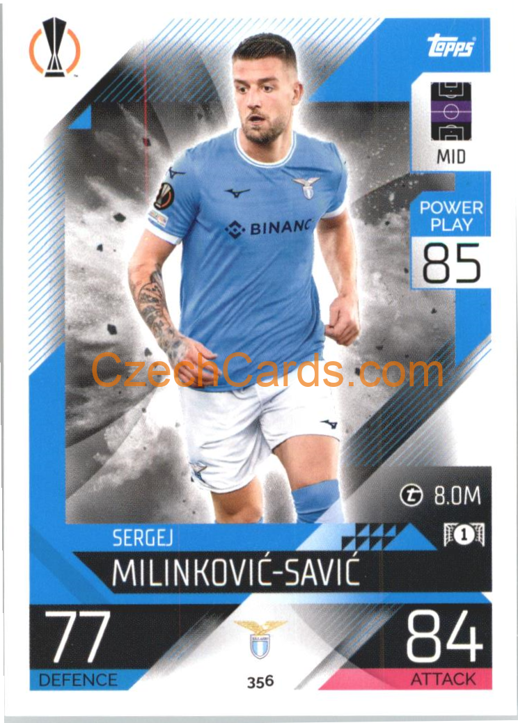 Sergej Milinkovic-Savic Topps Match Attax 2022/23 #356