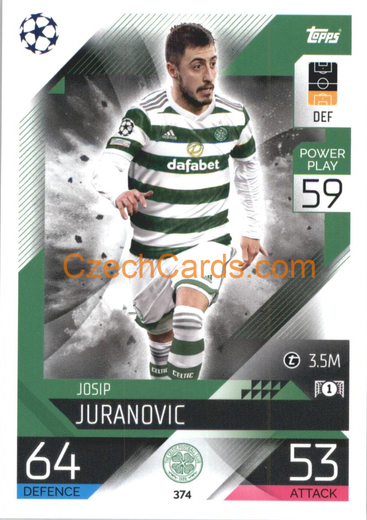 Josip Juranovic Topps Match Attax 2022/23 #374
