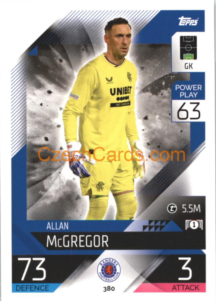 Allan McGregor Topps Match Attax 2022/23 #380