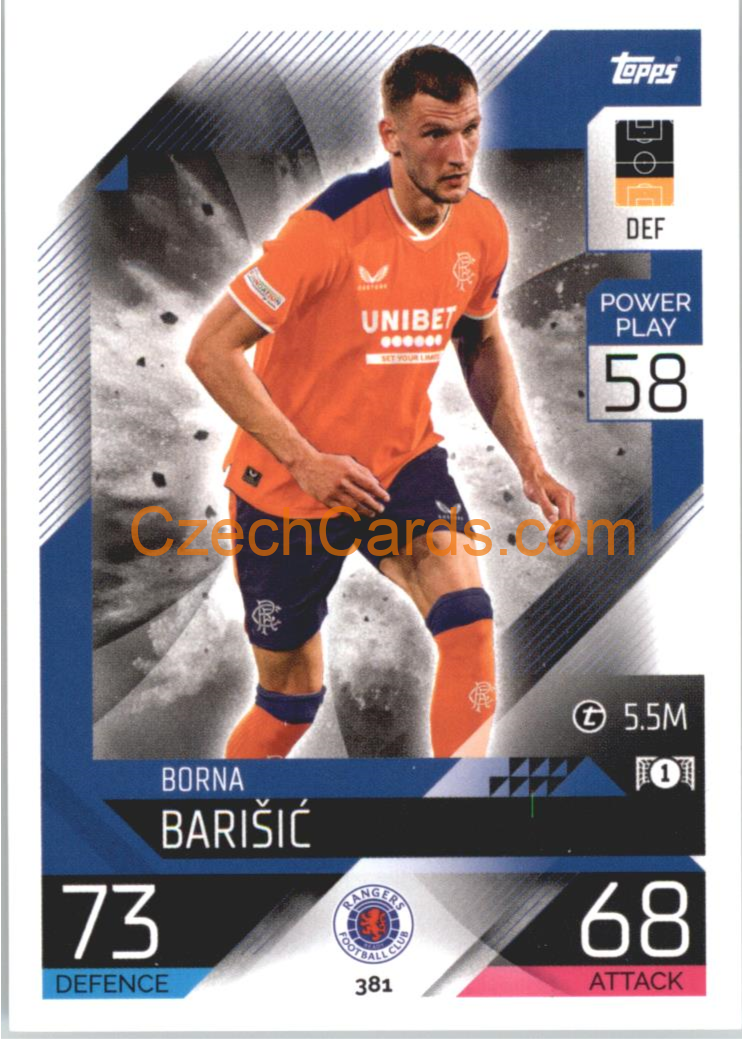 Borna Barišić Topps Match Attax 2022/23 #381