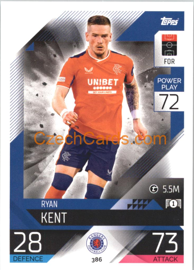 Ryan Kent Topps Match Attax 2022/23 #386