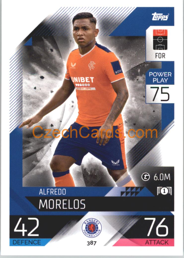 Alfredo Morelos Topps Match Attax 2022/23 #387