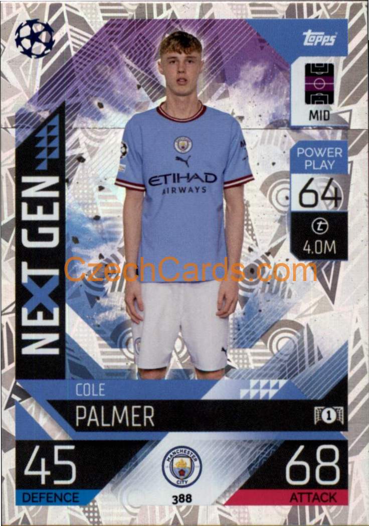 Cole Palmer Topps Match Attax 2022/23 Next Gen #388
