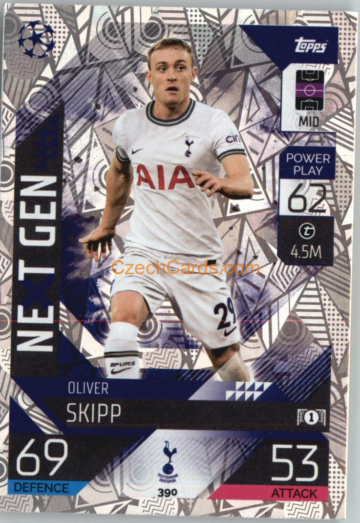 Oliver Skipp Topps Match Attax 2022/23 Next Gen #390
