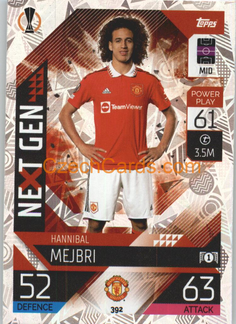 Hannibal Mejbri Topps Match Attax 2022/23 Next Gen #392