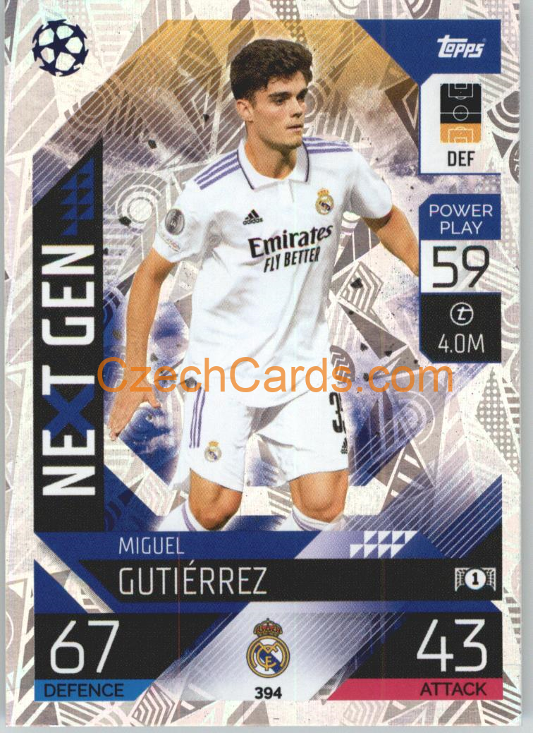 Miguel Gutiérrez Topps Match Attax 2022/23 Next Gen #394