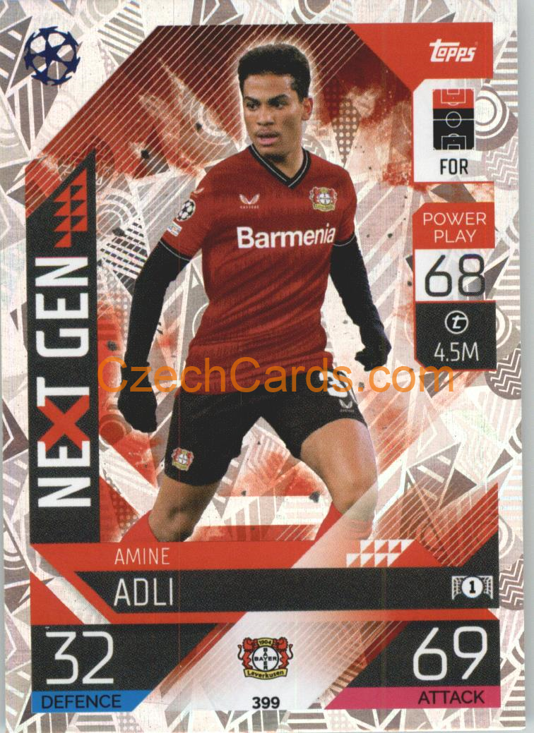 Amine Adli Topps Match Attax 2022/23 Next Gen #399