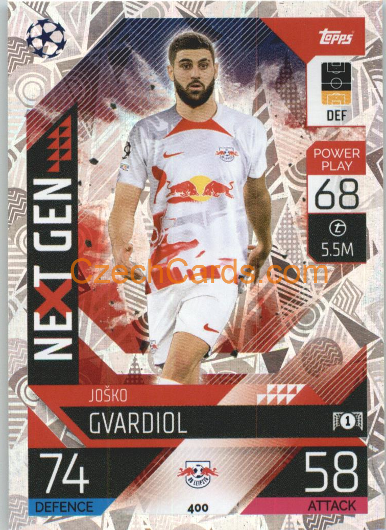 Josko Gvardiol Topps Match Attax 2022/23 Next Gen #400