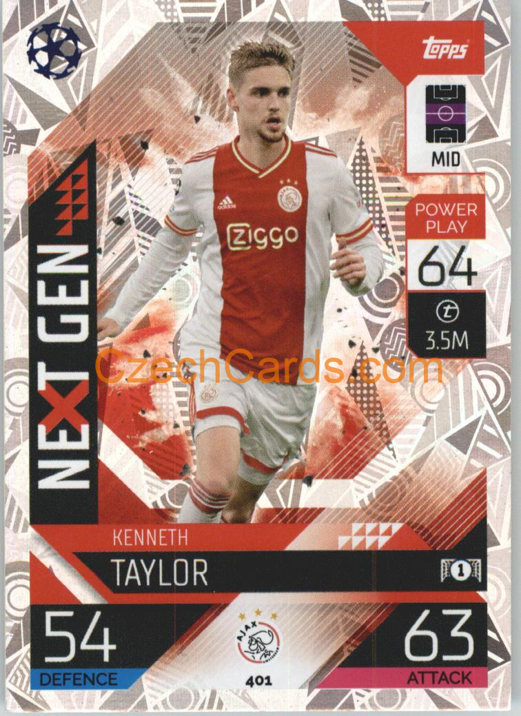 Kenneth Taylor Topps Match Attax 2022/23 Next Gen #401