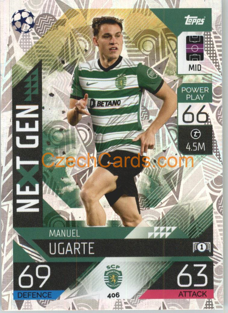 Manuel Ugarte Topps Match Attax 2022/23 Next Gen #406