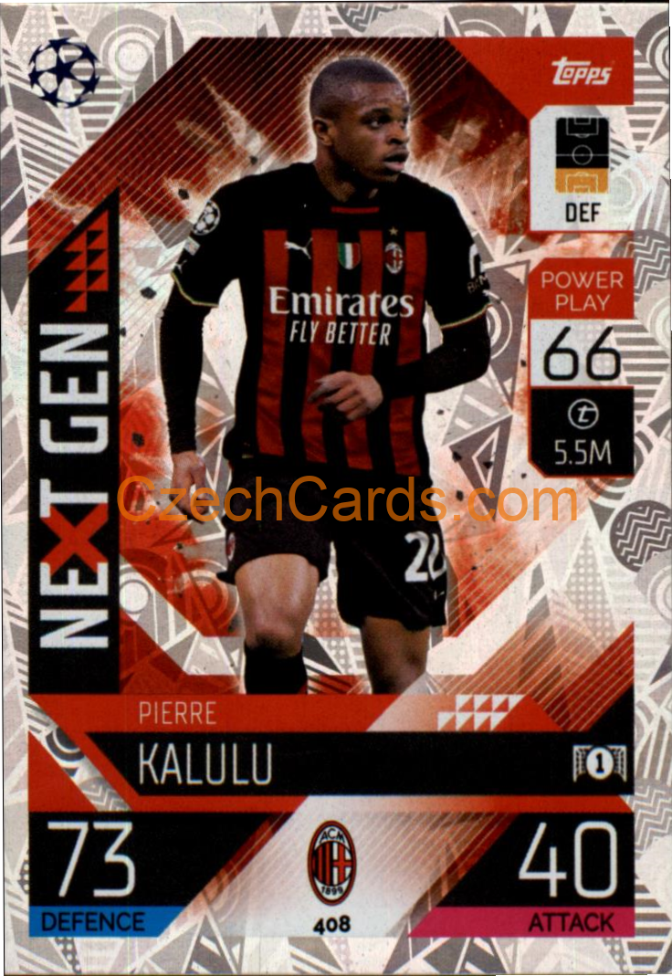 Pierre Kalulu Topps Match Attax 2022/23 Next Gen #408