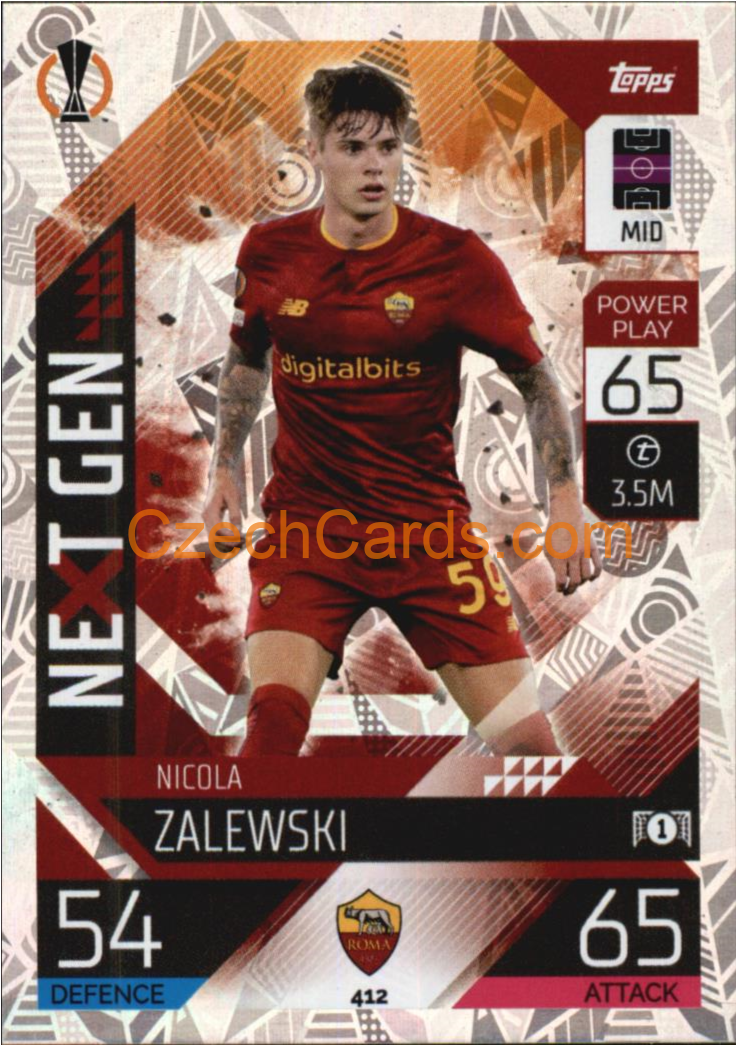 Nicola Zalewski Topps Match Attax 2022/23 Next Gen #412