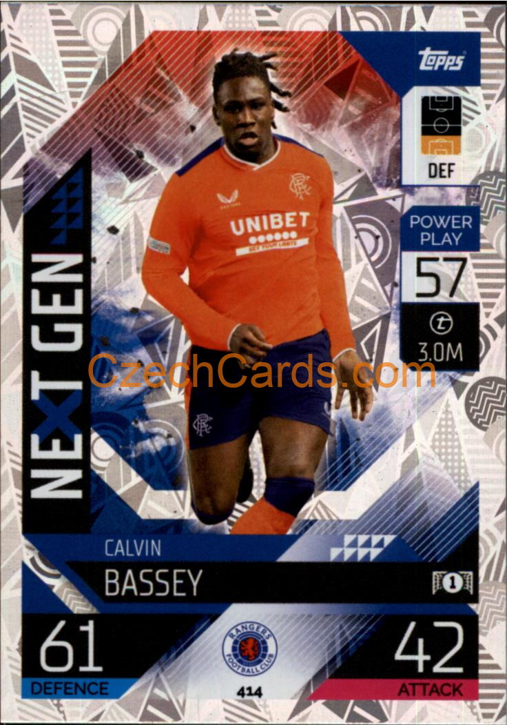 Calvin Bassey Topps Match Attax 2022/23 Next Gen #414