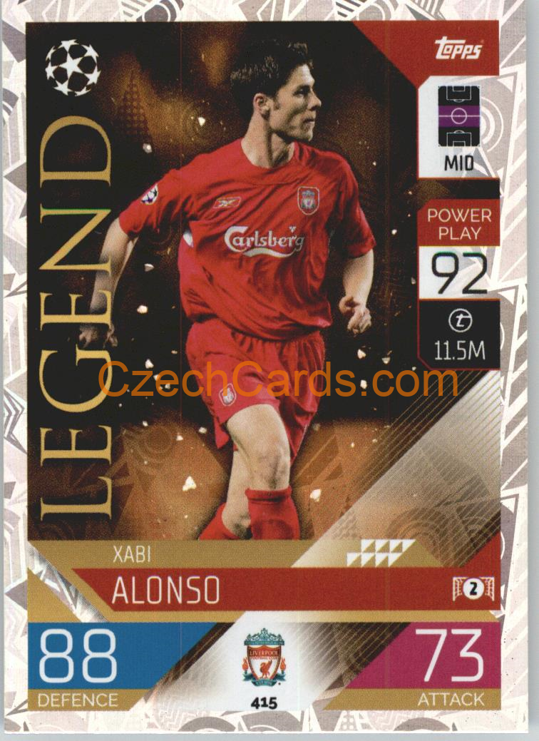 Xabi Alonso Topps Match Attax 2022/23 Legend  #415