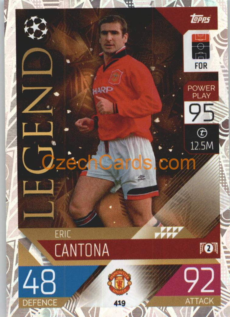 Eric Cantona Topps Match Attax 2022/23 Legend  #419