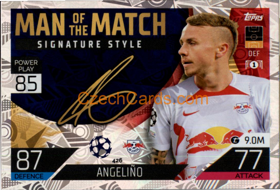 Angeliño Topps Match Attax 2022/23 Man of the Match Signature Style #426