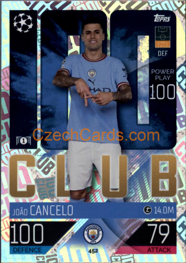 Joao Cancelo Match Attax 2022/23 100 club #452