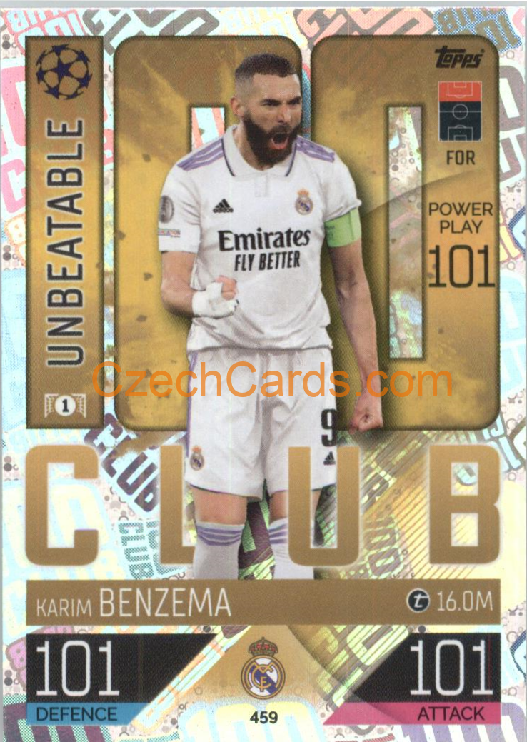 Karim Benzema Match Attax 2022/23 100 club #459