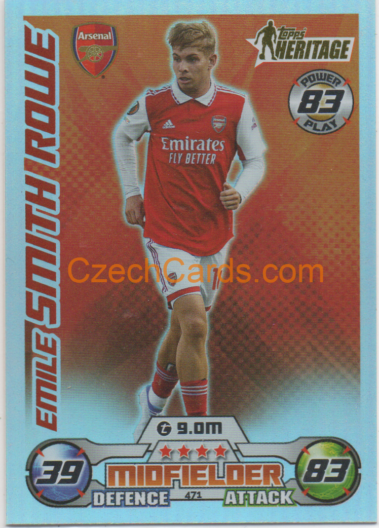 Emile Smith Rowe Match Attax 2022/23 Heritage #471
